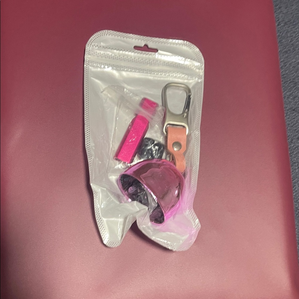 Hiking Pink Bear Whistle and Bell NWT